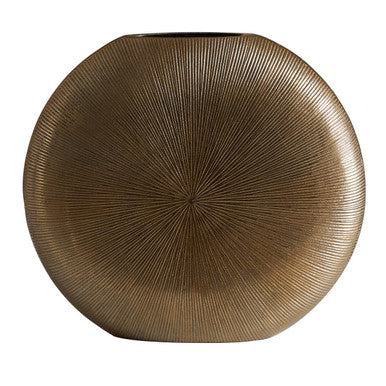 Estrella Large Gold Round Vase