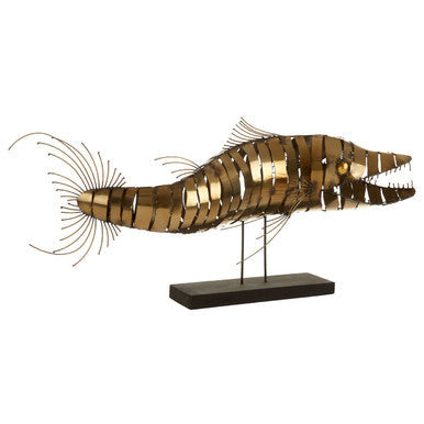 Zania Barracuda Steel Black Sculpture