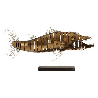 Zania Barracuda Steel Black Sculpture