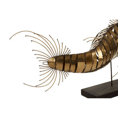 Zania Barracuda Steel Black Sculpture