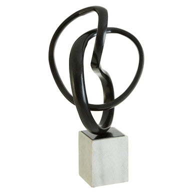 Mirano Black Nickel Knot Sculpture