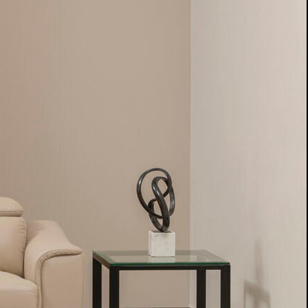 Mirano Black Nickel Knot Sculpture