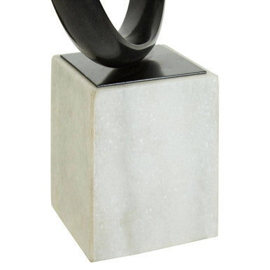 Mirano Black Nickel Knot Sculpture