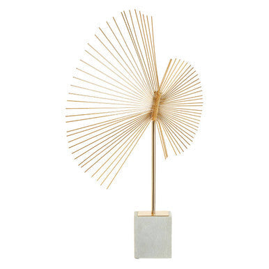 Mirano Gold Spiral Sculpture