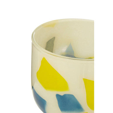 Carra Abstract Design Glass Planter