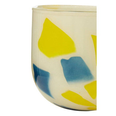 Carra Abstract Design Glass Planter