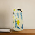 Carra Large Abstract Design Glass Vase