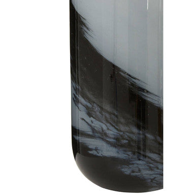 Carra Large Grey & Black Brushstroke Vase