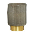 Cleo Small Grey & Gold Vase