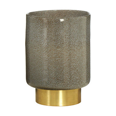 Cleo Small Grey & Gold Vase