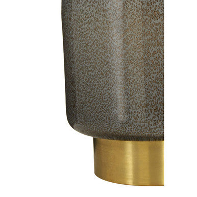 Cleo Small Grey & Gold Vase