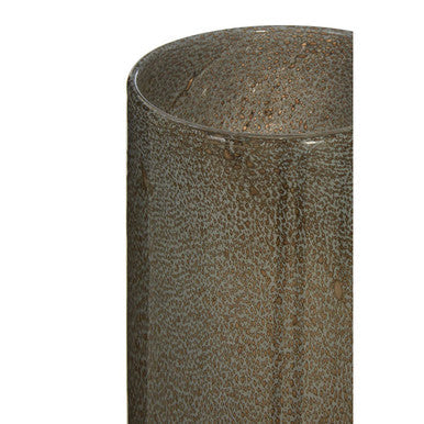 Cleo Large Grey & Gold Vase