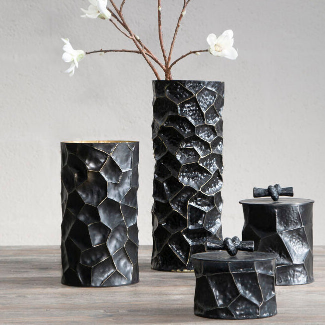 Akola Black & Gold Large Vase