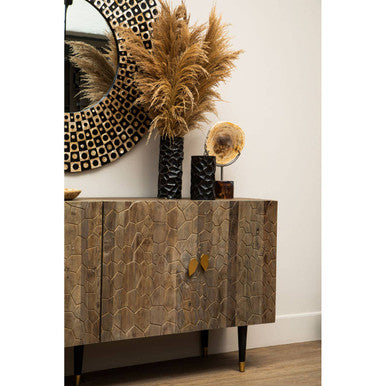 Akola Black & Gold Small Vase