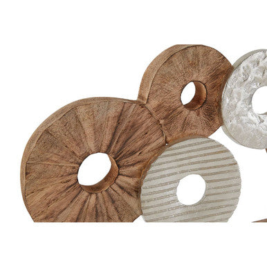 Element 7 Disc Wooden Mango Wood Natural Sculpture