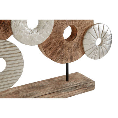 Element 7 Disc Wooden Mango Wood Natural Sculpture