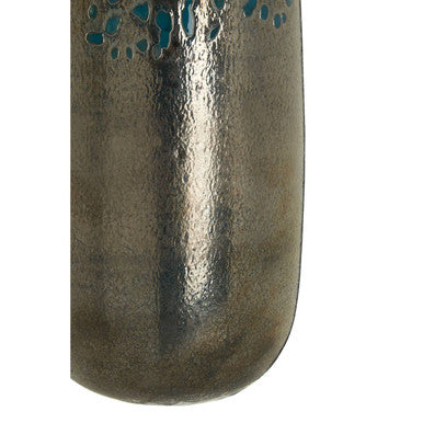 Caris Blue Speckled Glass Small Vase