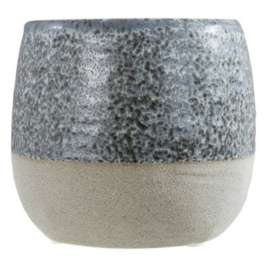 Caldera Large Speckled Stoneware Grey Contemporary Plant Pot