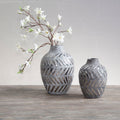 Helaine Grey & Silver Large Vase