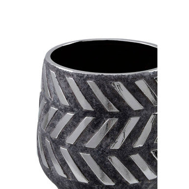 Helaine Grey & Silver Large Ceramic Planter