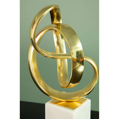 Mirano Gold Knot Sculpture