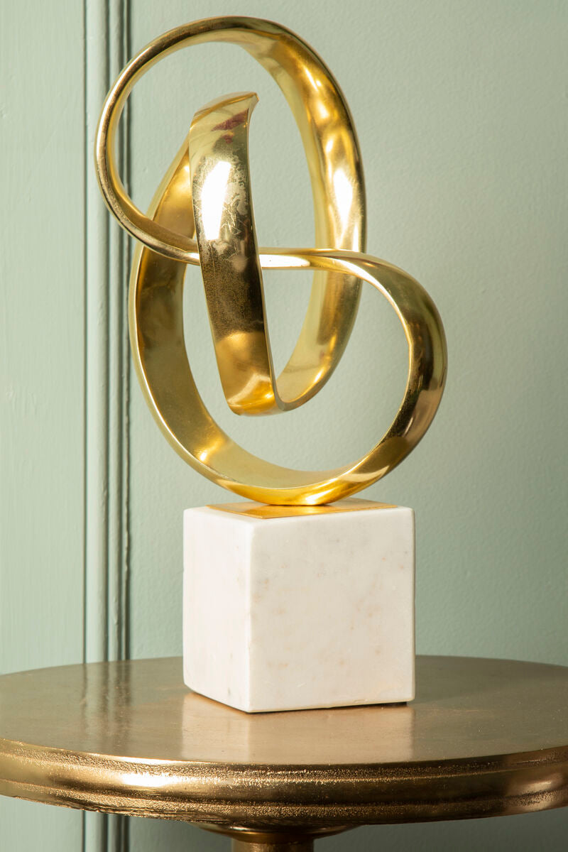 Mirano Gold Knot Sculpture