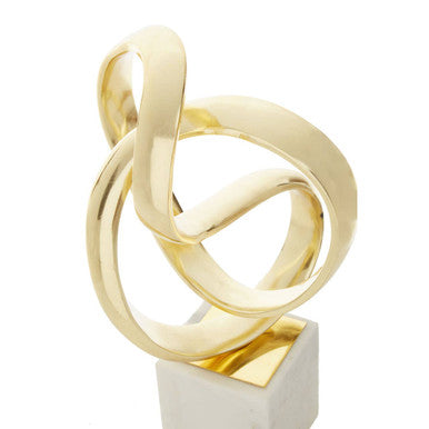 Mirano Gold Knot Sculpture