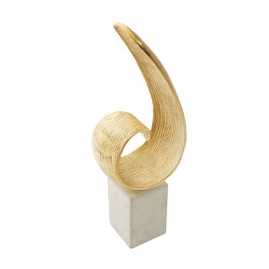 Mirano Gold Curl Sculpture