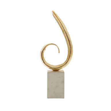 Mirano Gold Curl Sculpture