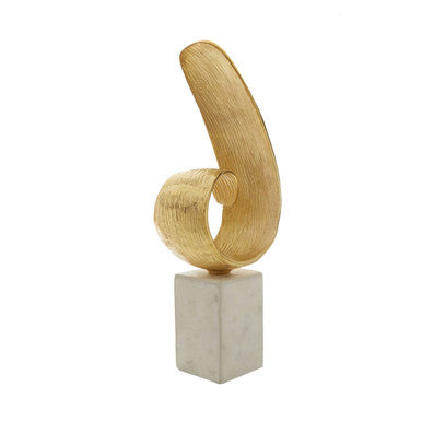 Mirano Gold Curl Sculpture