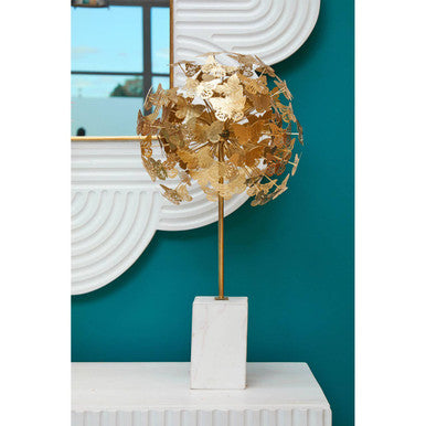 Mirano Gold Butterfly Sculpture