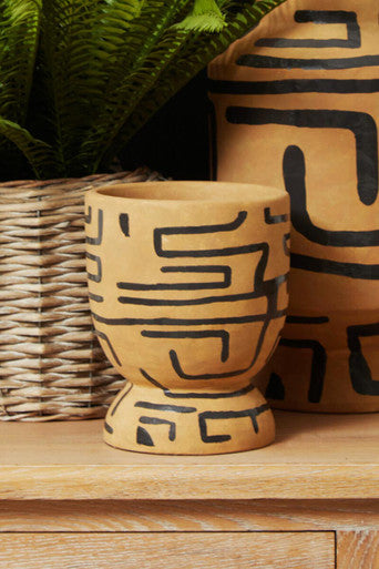 Barren Hand Painted Earthenware Plant Pot