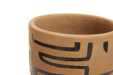 Barren Hand Painted Earthenware Plant Pot
