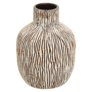 Arid Earthenware Black Vase