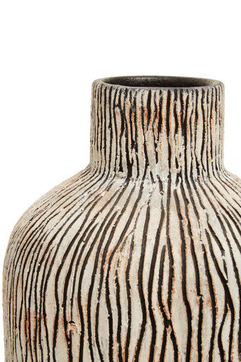 Arid Earthenware Black Vase