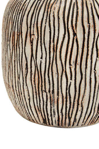Arid Earthenware Black Vase