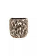 Arid Earthenware Black Modern Planter