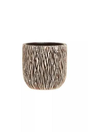 Arid Earthenware Black Modern Planter