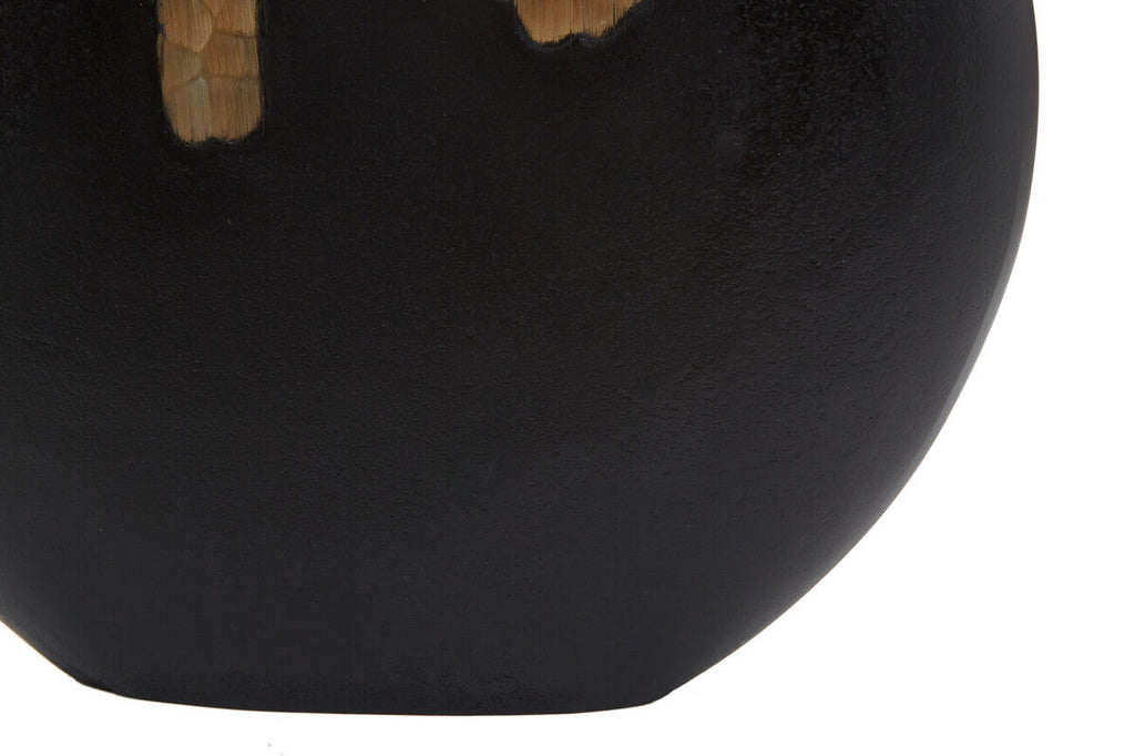 Daito Large Black & Gold Round Vase
