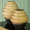Deomali Large Ombre Gold & Black Vase