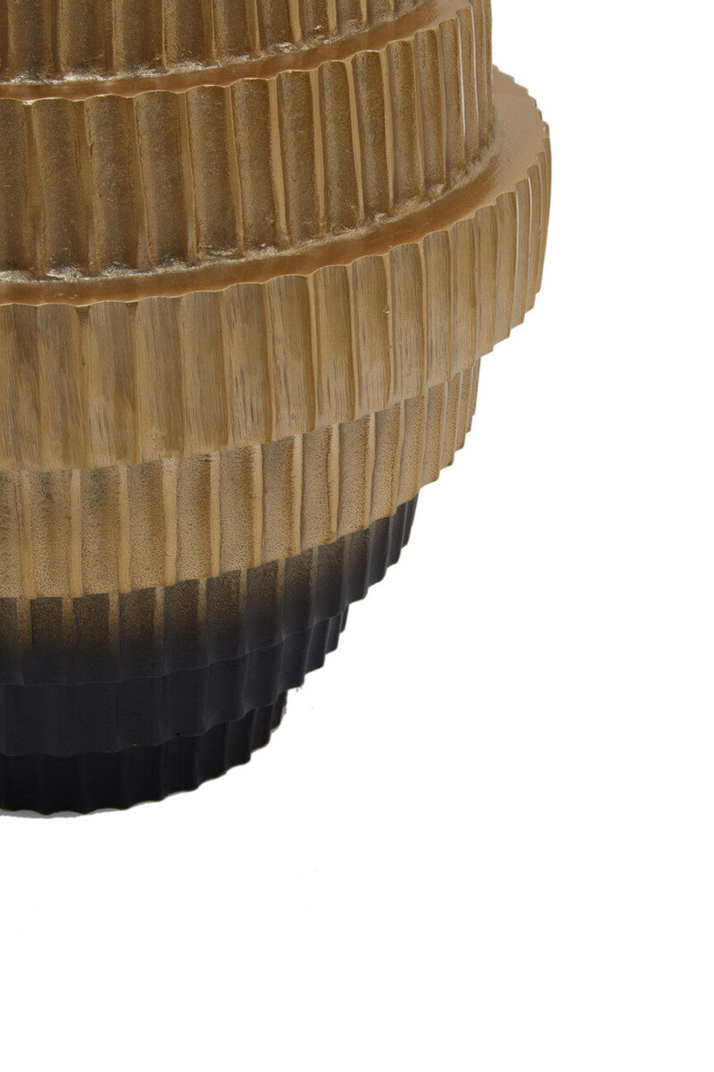 Deomali Large Ombre Gold & Black Vase