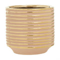 Haldis Blush Pink & Gold Small Ceramic Planter