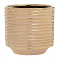 Haldis Blush Pink & Gold Large Ceramic Planter