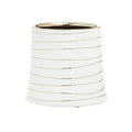 Haldis Small White & Silver Ceramic Planter