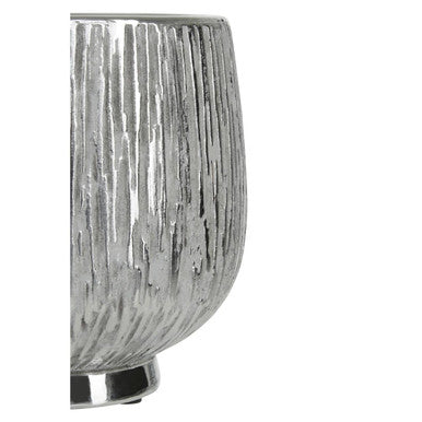 Hesper Small Silver Ceramic Plant Pot