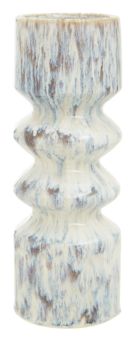 Shai Large Stoneware Beige Contemporary Vase