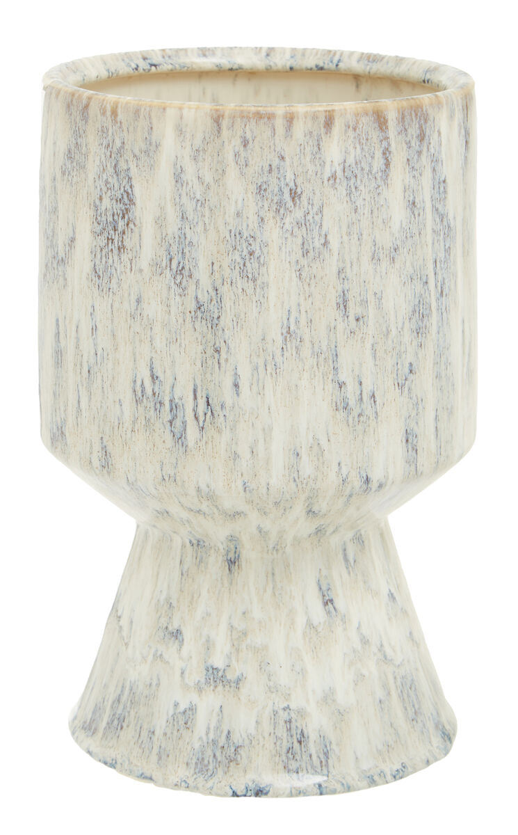 Shai Large Stoneware Beige Planter