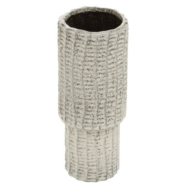 Soraya Medium Ceramic White Minimalist Vase