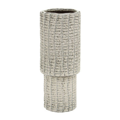 Soraya Medium Ceramic White Minimalist Vase
