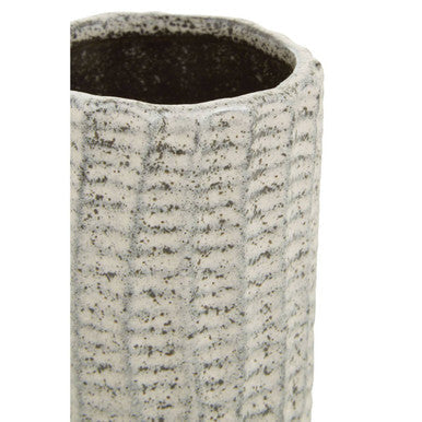 Soraya Medium Ceramic White Minimalist Vase